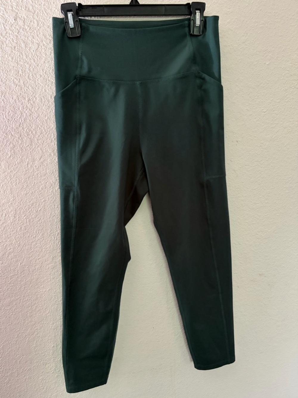 girlfriend collective Forest Green High-Waist Leggings with Side Pockets